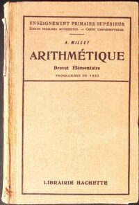 arithmetique. brevet elementaire