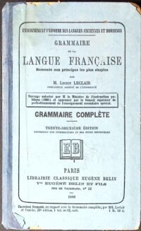 grammaire de la langue francaise. ramenee aux principes les plus simples. exercices orthographiques 1