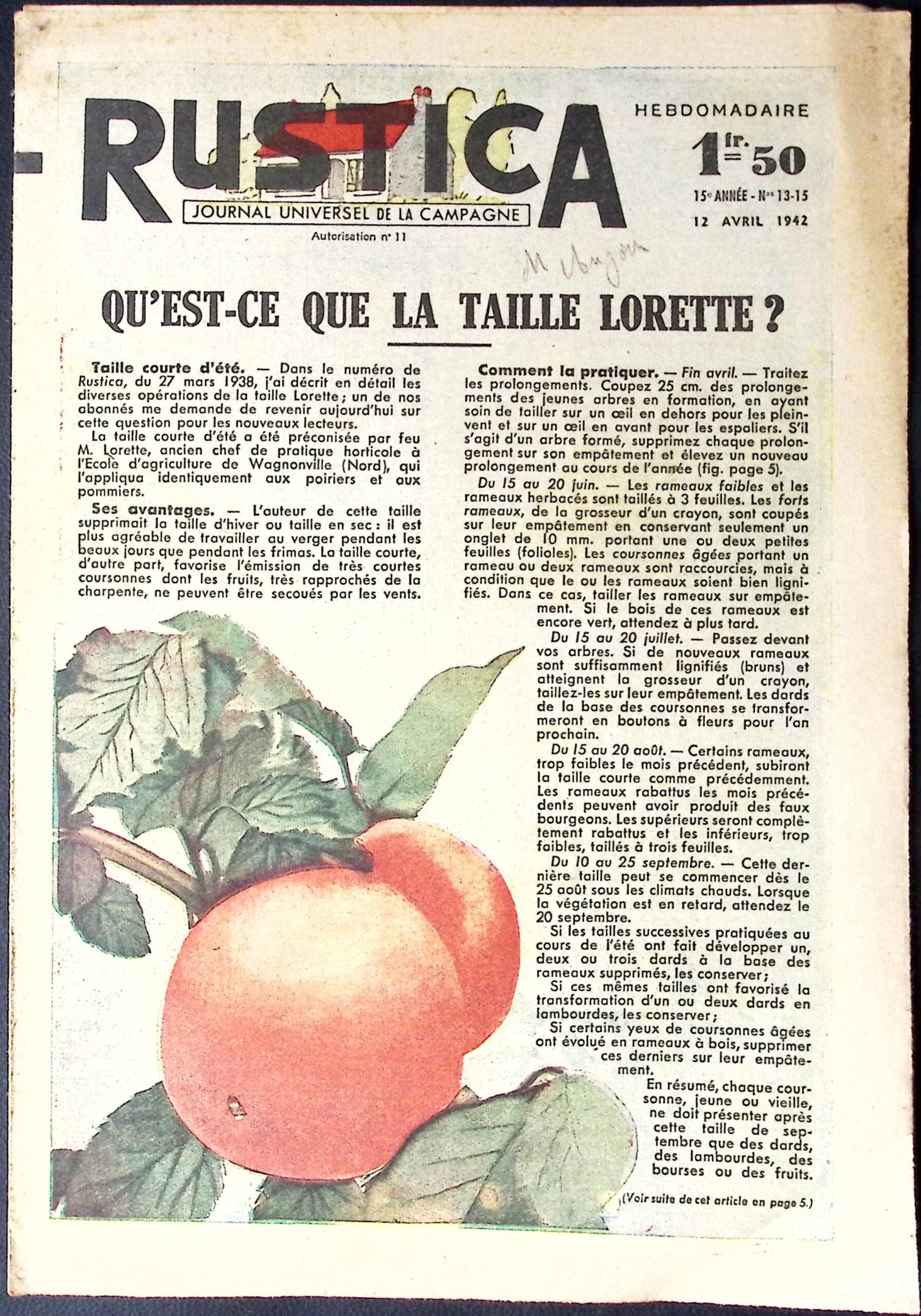 rustica – journal universel de la campagne — 15e annee – n°13‑15 rustica – journal universel de la campagne — 15e annee – n°13‑15