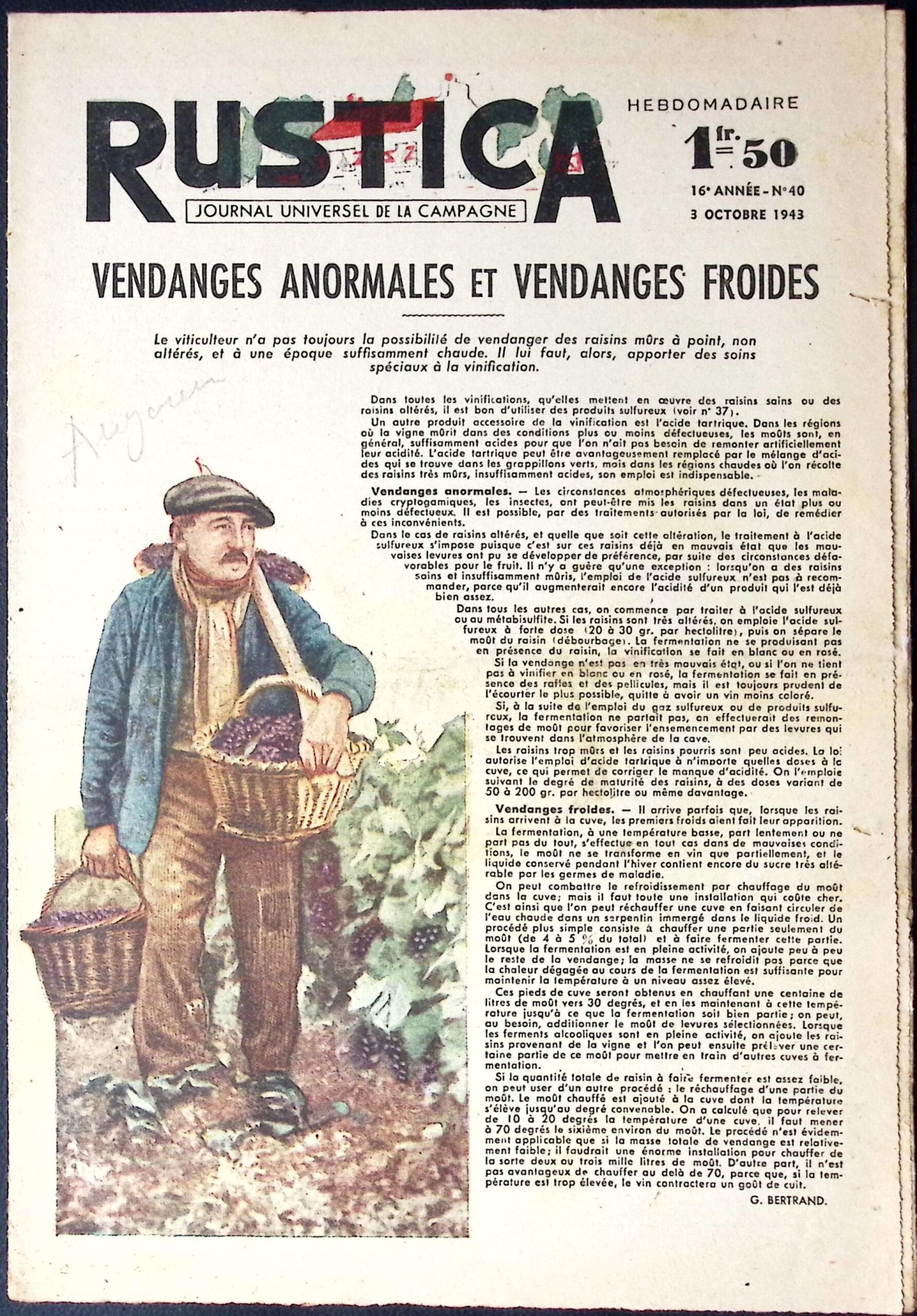 rustica – journal universel de la campagne — 16e annee – n°40 rustica – journal universel de la campagne — 16e annee – n°40